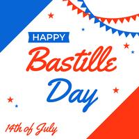 Feliz Dia da Bastilha vetor
