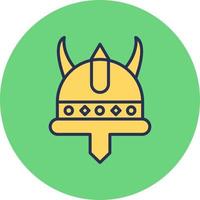 ícone de vetor de capacete viking