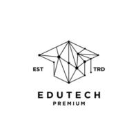 Educação tecnologia logotipo ícone Projeto vetor ilustração