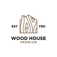 madeira casa logotipo ícone Projeto vetor ilustração