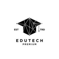 Educação tecnologia logotipo ícone Projeto vetor ilustração