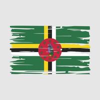 escova bandeira dominica vetor