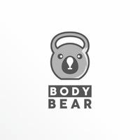 barra com Urso face ou cabeça imagem gráfico ícone logotipo Projeto abstrato conceito vetor estoque. pode estar usava Como uma símbolo relacionado para esporte ou animal.