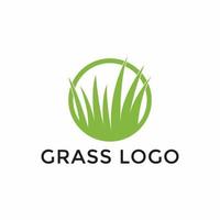 Relva logotipo para gramado cortador de grama Serviços ou jardim Jardim decorações vetor