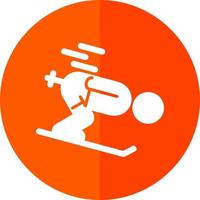 design de ícone de vetor de esqui