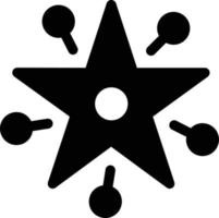 Estrela placa celebração ícone vetor