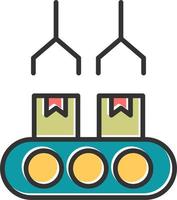 ícone de vetor de correia transportadora