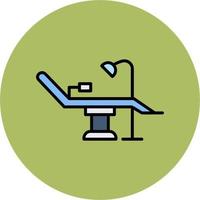 ícone de vetor de cadeira de dentista