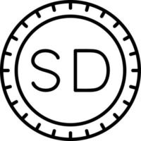 Sudão discar código vetor ícone