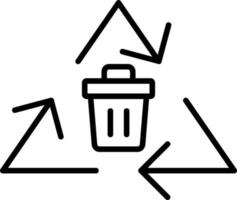 ícone de vetor de reciclagem
