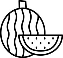 ícone de vetor de melancia
