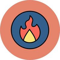 ícone de vetor de chama