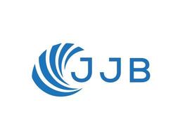 jjb abstrato o negócio crescimento logotipo Projeto em branco fundo. jjb criativo iniciais carta logotipo conceito. vetor