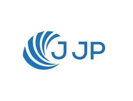 jjp abstrato o negócio crescimento logotipo Projeto em branco fundo. jjp criativo iniciais carta logotipo conceito. vetor