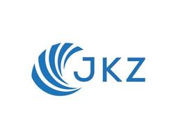 jkz abstrato o negócio crescimento logotipo Projeto em branco fundo. jkz criativo iniciais carta logotipo conceito. vetor