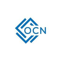 ocn criativo círculo carta logotipo conceito. ocn carta design.ocn carta logotipo Projeto em branco fundo. ocn criativo círculo carta logotipo conceito. ocn carta Projeto. vetor