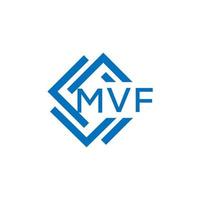 mvf carta logotipo Projeto em branco fundo. mvf criativo círculo carta logotipo conceito. mvf carta Projeto. vetor