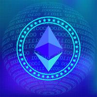 Fundo de Rede Ethereum vetor