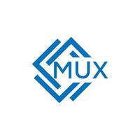 mux criativo círculo carta logotipo conceito. mux carta Projeto. vetor