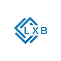 lxb carta logotipo Projeto em branco fundo. lxb criativo círculo carta logotipo conceito. lxb carta Projeto. vetor