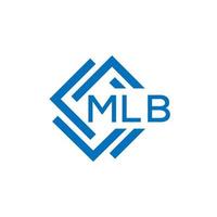 mlb carta logotipo Projeto em branco fundo. mlb criativo círculo carta logotipo conceito. mlb carta Projeto. vetor