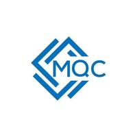 mqc carta design.mqc carta logotipo Projeto em branco fundo. mqc criativo círculo carta logotipo conceito. mqc carta Projeto. vetor