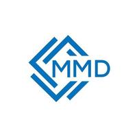 mmd carta logotipo Projeto em branco fundo. mmd criativo círculo carta logotipo conceito. mmd carta Projeto. vetor