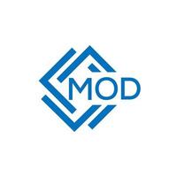 mod carta logotipo Projeto em branco fundo. mod criativo círculo carta logotipo conceito. mod carta Projeto. vetor