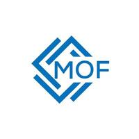 mof carta logotipo Projeto em branco fundo. mof criativo círculo carta logotipo conceito. mof carta Projeto. vetor