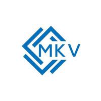 mkv carta logotipo Projeto em branco fundo. mkv criativo círculo carta logotipo conceito. mkv carta Projeto. vetor