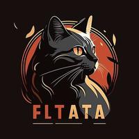 gato cabeça gatinho símbolo - jogos gato logotipo elegante elemento para marca - abstrato ícone símbolos vetor