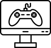 ícone de vetor de jogo online