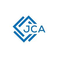 jca carta logotipo Projeto em branco fundo. jca criativo círculo carta logotipo conceito. jca carta Projeto. vetor