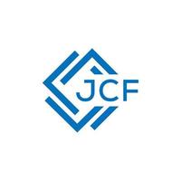 jcf carta logotipo Projeto em branco fundo. jcf criativo círculo carta logotipo conceito. jcf carta Projeto. vetor