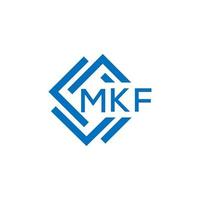 mkf carta logotipo Projeto em branco fundo. mkf criativo círculo carta logotipo conceito. mkf carta Projeto. vetor