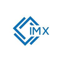 imx carta logotipo Projeto em branco fundo. imx criativo círculo carta logotipo conceito. imx carta Projeto. vetor