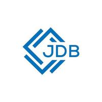 jdb carta logotipo Projeto em branco fundo. jdb criativo círculo carta logotipo conceito. jdb carta Projeto. vetor