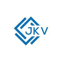 jkv carta logotipo Projeto em branco fundo. jkv criativo círculo carta logotipo conceito. jkv carta Projeto. vetor