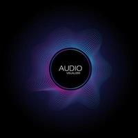 música audio espectro vetor