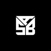 design criativo do logotipo da letra asb com gráfico vetorial, logotipo simples e moderno do asb. vetor