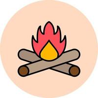 ícone de vetor de fogueira