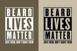 barba vidas importam - Salve  eles, não barbear eles vetor