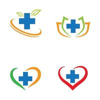 imagens de logotipo de cuidados médicos vetor