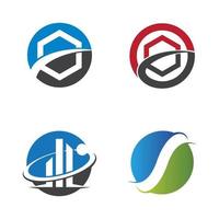 design de logotipo de finanças empresariais vetor