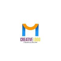 criativo carta m logotipo Projeto. vetor