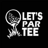 golfe camiseta Projeto vetor