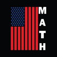 matemática camiseta Projeto vetor