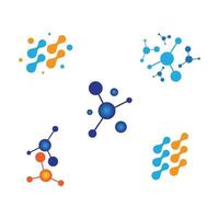 imagens do logotipo da molécula vetor