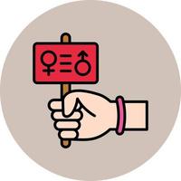 ícone de vetor de igualdade de gênero