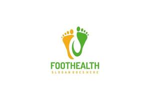 Logotipo de saúde do pé vetor